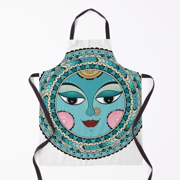 Item preview, Moon Mandala Indian Folk art designed and sold by Soma Chakraborty Debnath.