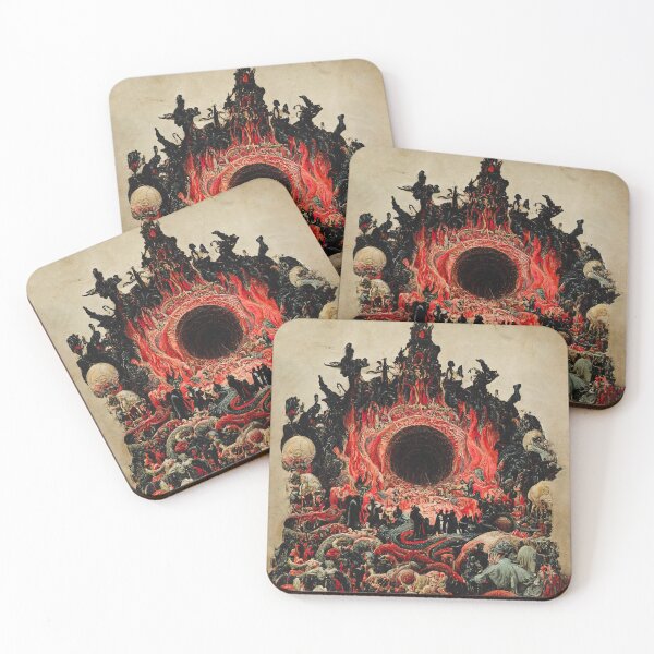 Item preview, Abstract Antique Fantasy Map of Hell designed and sold by MoreMachine.