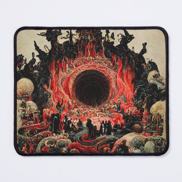 Item preview, Abstract Antique Fantasy Map of Hell designed and sold by MoreMachine.