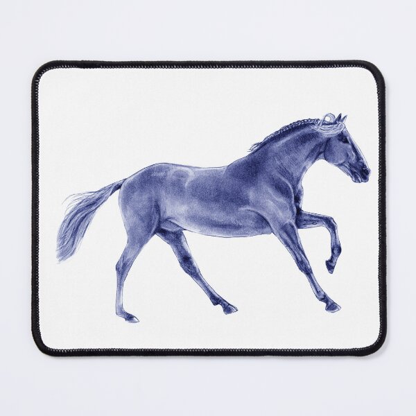 Item preview, Galloping horse 4 - blue colorized version designed and sold by SylvieG18.