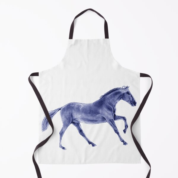 Item preview, Galloping horse 4 - blue colorized version designed and sold by SylvieG18.