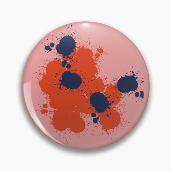 Item preview, Red Blue Paint Splot Pattern designed and sold by headtrackerart.