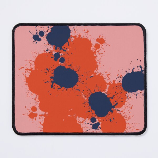 Item preview, Red Blue Paint Splot Pattern designed and sold by headtrackerart.