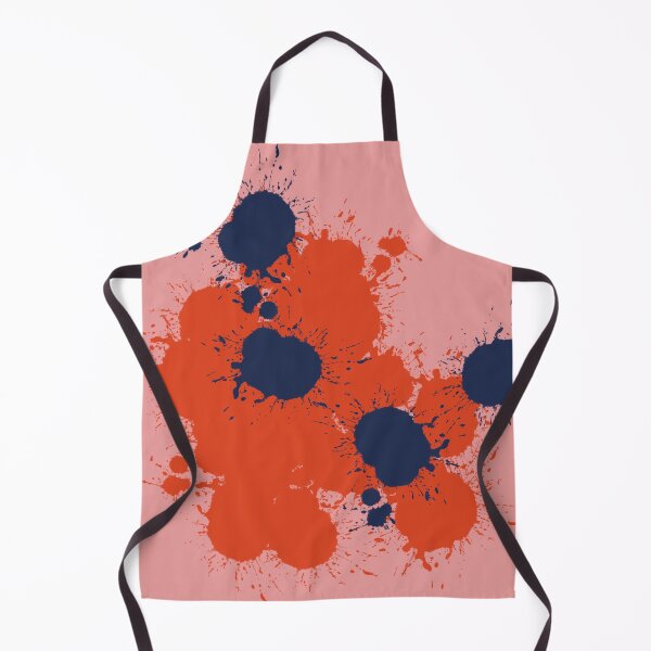 Item preview, Red Blue Paint Splot Pattern designed and sold by headtrackerart.