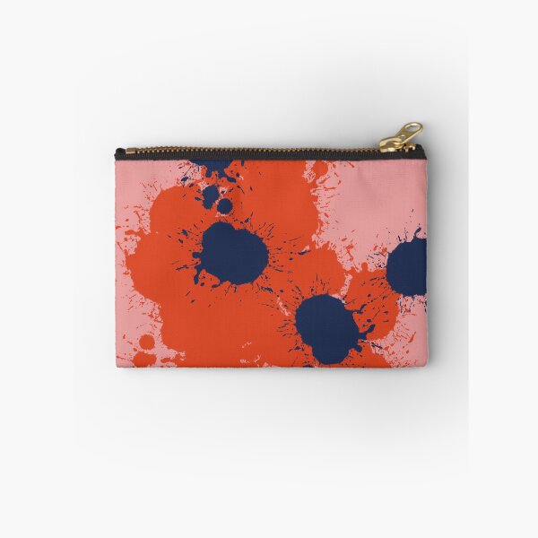 Item preview, Red Blue Paint Splot Pattern designed and sold by headtrackerart.