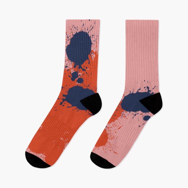 Item preview, Red Blue Paint Splot Pattern designed and sold by headtrackerart.
