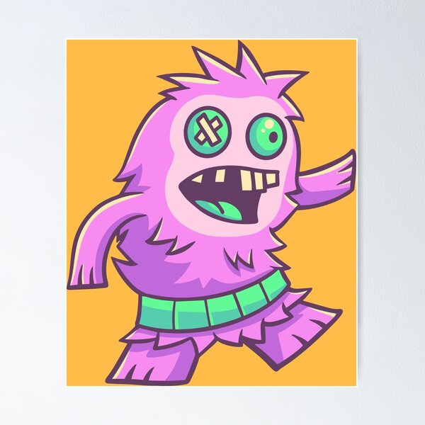 Item preview, Purple Monster with Green Belt designed and sold by Goba Bali Studio.