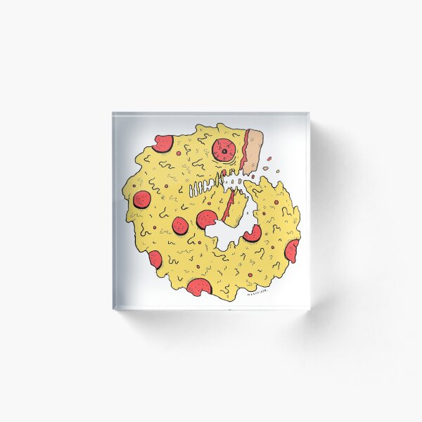 Pizza Eater Acrylic Block