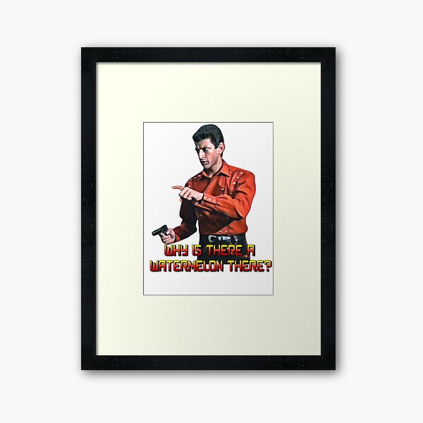 Item preview, BUCKAROO BANZAI - Why is there a watermelon there? designed and sold by Synth Overlord Designs.