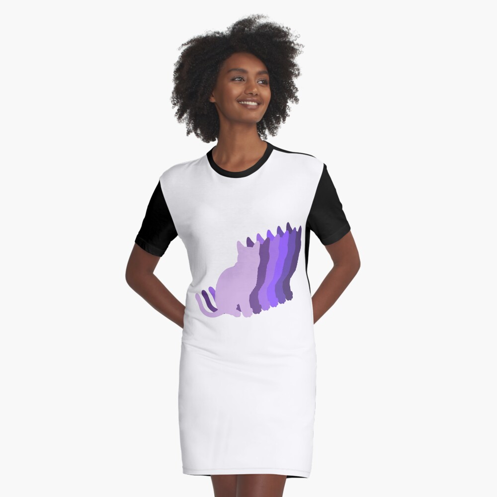 Item preview, Graphic T-Shirt Dress designed and sold by catladyjoy.