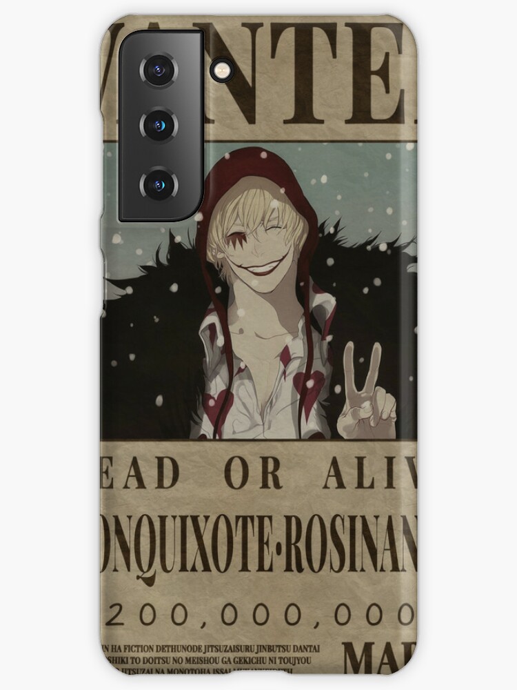 Donquixote Rosinante Wanted One Piece Corazon Bounty Poster | Samsung  Galaxy Phone Case