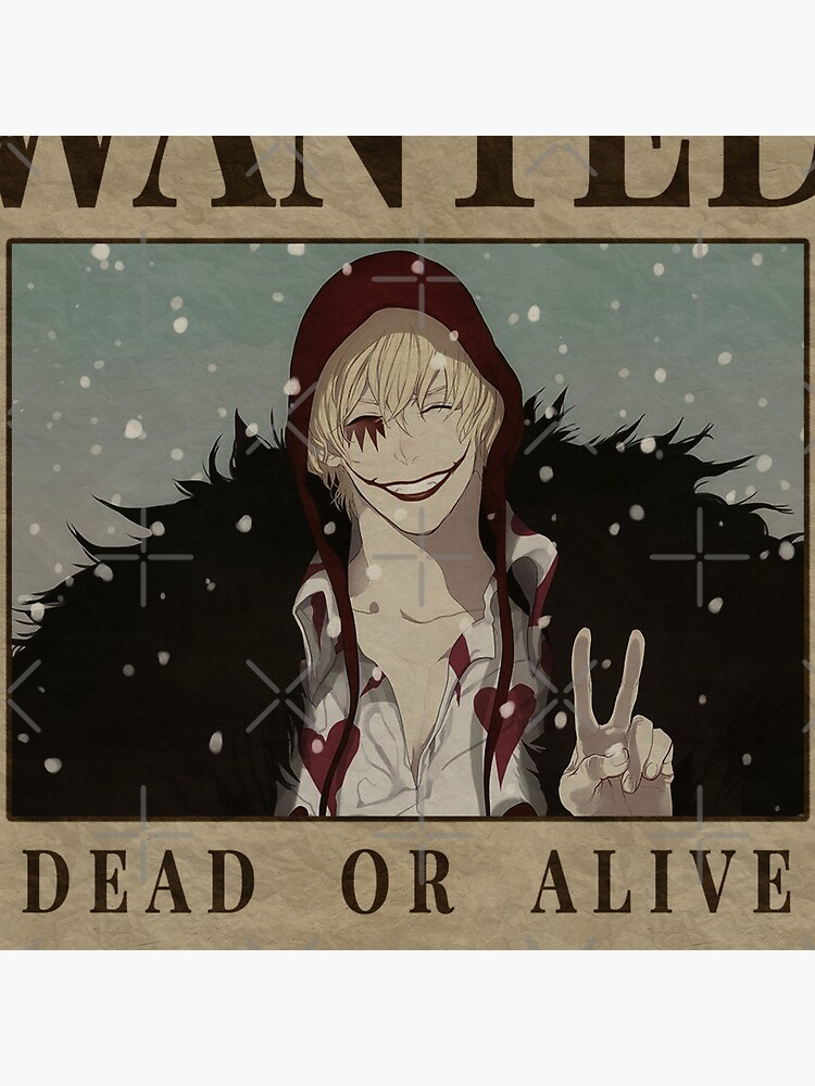 Donquixote Rosinante Wanted One Piece Corazon Bounty Poster