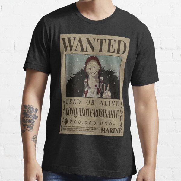 Donquixote Rosinante Wanted One Piece Corazon Bounty Poster One Piece Classic T-Shirt | Redbubble