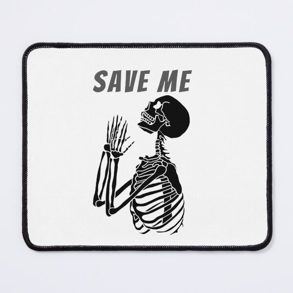 Item preview, Save Me | Praying Skeleton designed and sold by PrintyRelatable.