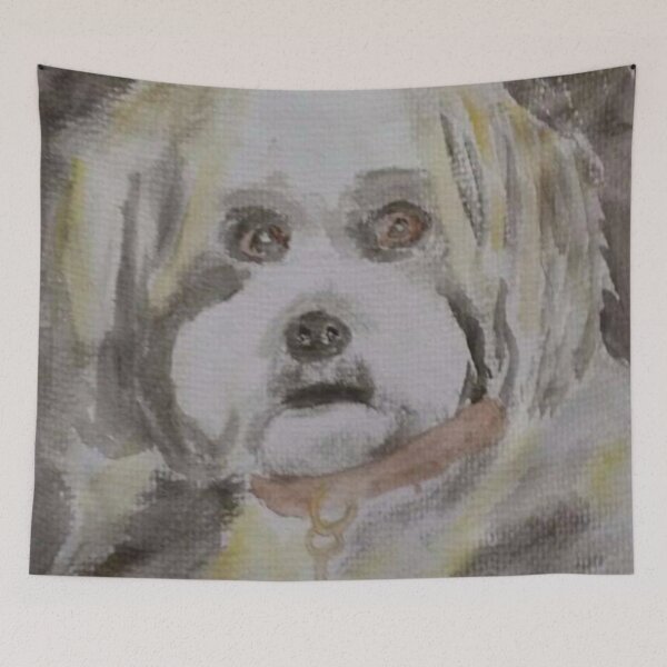 Item preview, Cute dog pet portrait designed and sold by WorldOfWendyArt.