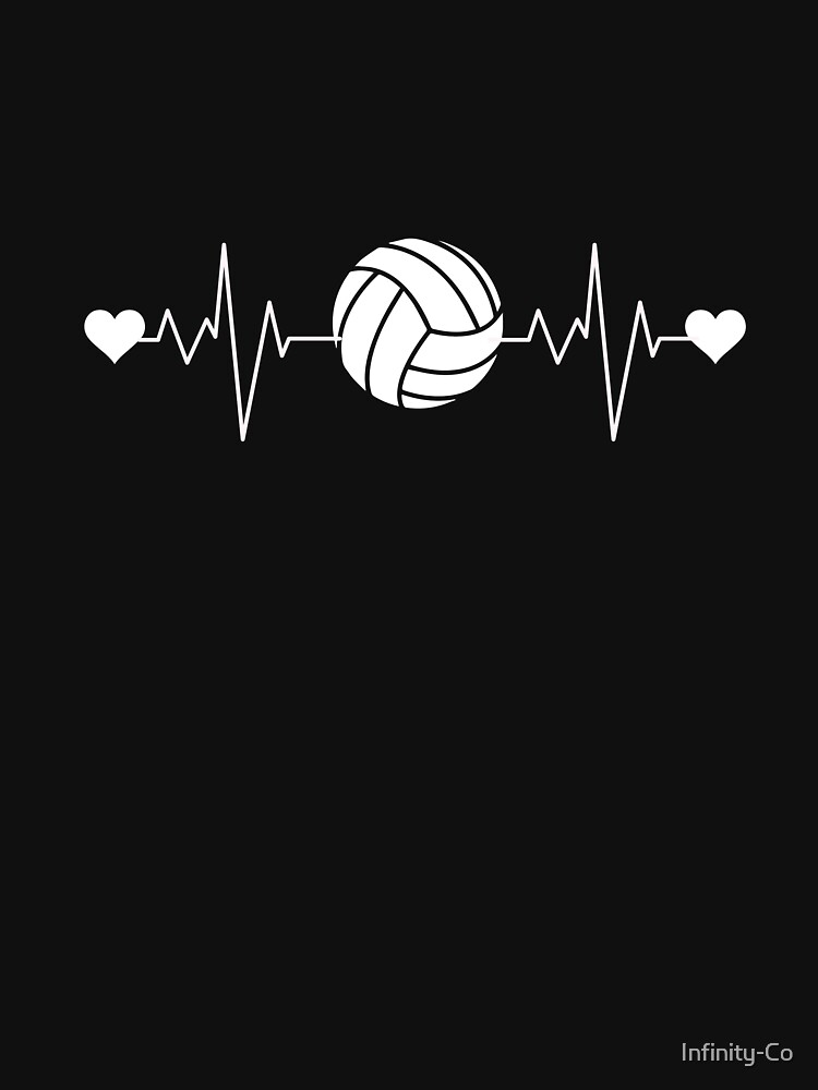 "Volleyball Heartbeat Tshirt for Women" Tshirt for Sale by InfinityCo