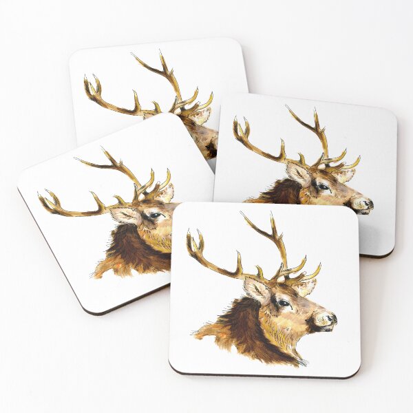 Item preview, Red deer stag with thirteen points on its antlers. designed and sold by janesg.