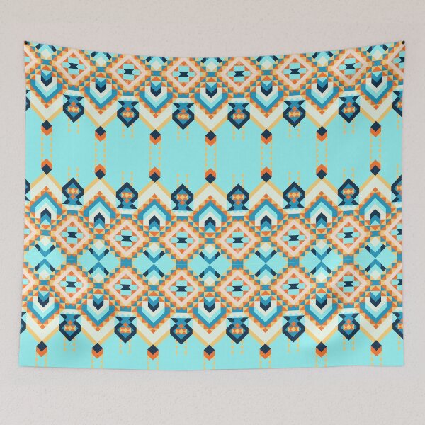 Item preview, Ethnic geometric pattern with elements of traditional tribal folk style.  designed and sold by Skaska.
