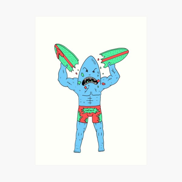 Shark Attack! Art Print