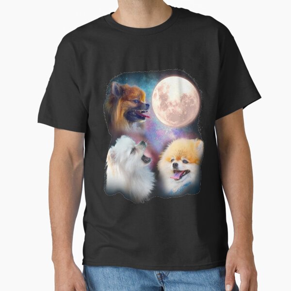Artikel-Vorschau von Pomeranian Dogs Heulender Mond - Wölfe, designt und verkauft von PrintaPup.