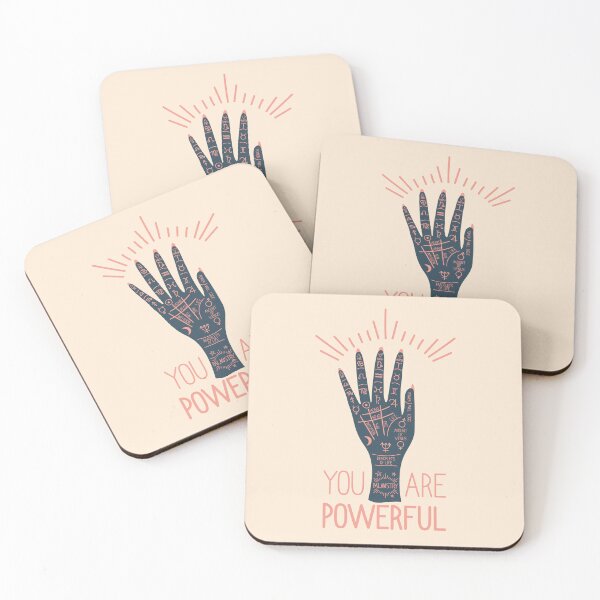 Item preview, You Are Powerful - Motivational / Hand Lettering / Palmistry designed and sold by Carrie Cantwell Art.