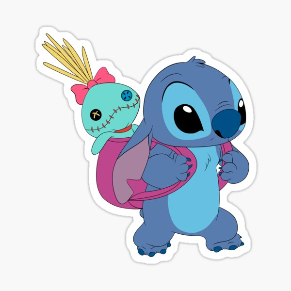 Stitch Sticker for Sale by BetterInColor