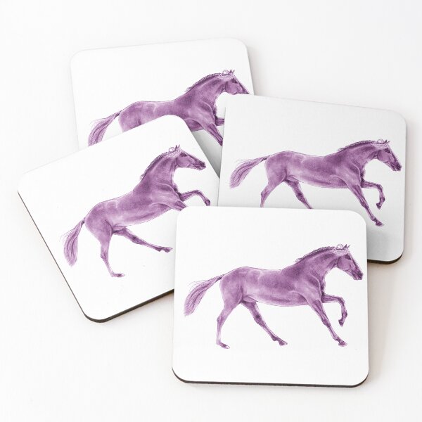 Item preview, Galloping horse 4 - purple colorized version designed and sold by SylvieG18.