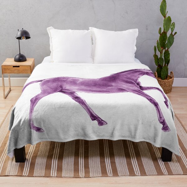Item preview, Galloping horse 4 - purple colorized version designed and sold by SylvieG18.