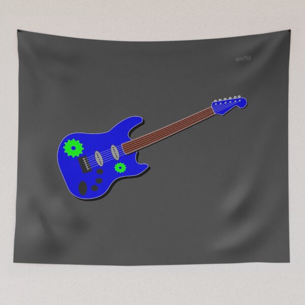 Item preview, Blue lead/ rhythm guitar designed and sold by wowitsmytshirt.