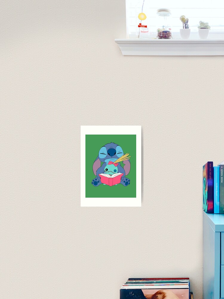 Stitch - Reading a book | Poster