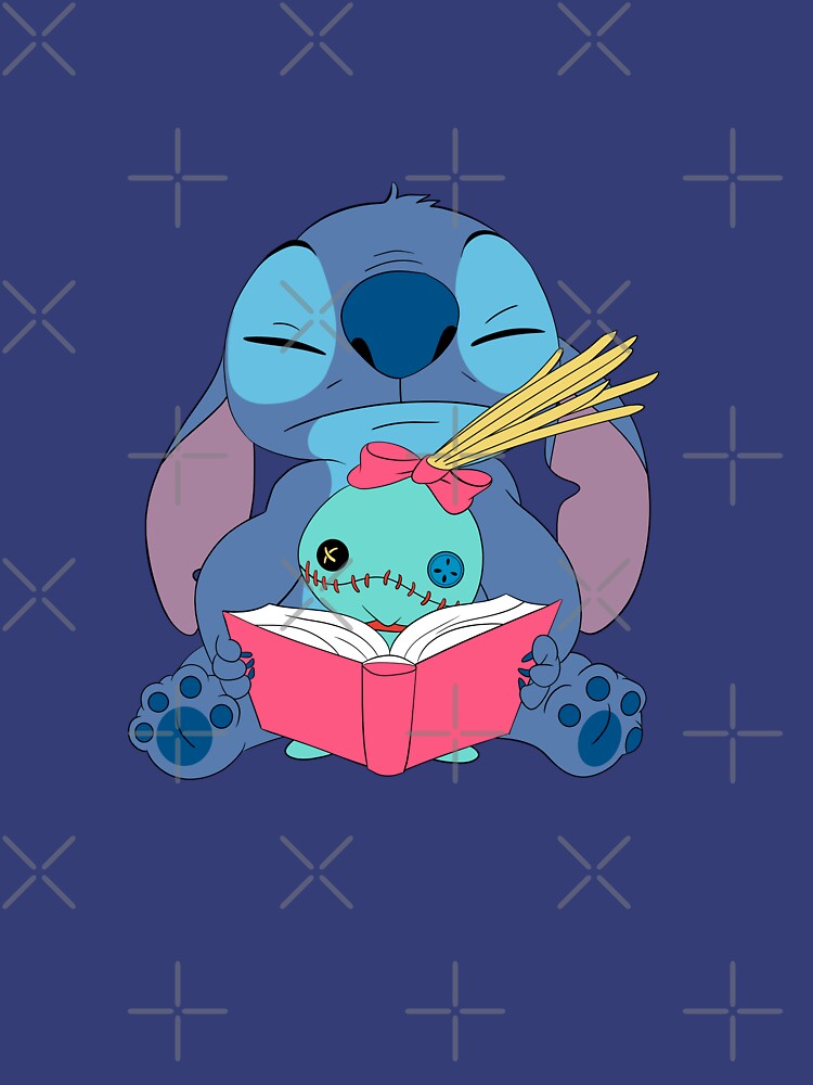 Póster for Sale con la obra «Stitch - Leyendo un libro» de FalChi