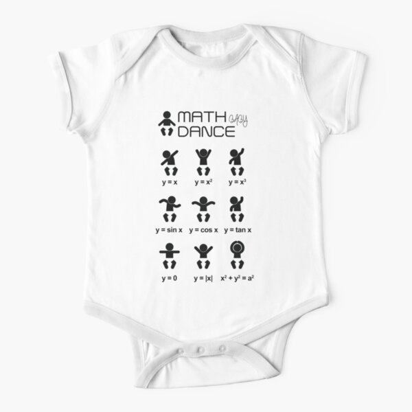 I Love Math Heart Novelty Toddler//Infant Short Sleeve Shirt T-Shirt