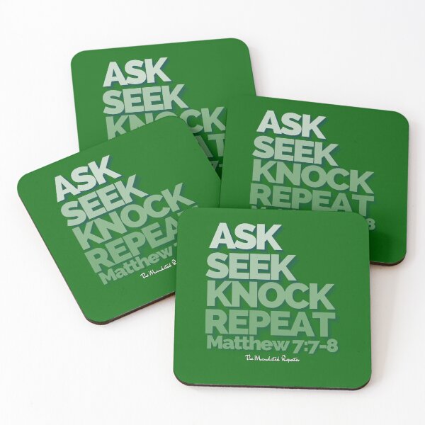 Item preview, Ask Seek, Knock Repeat - Emerald designed and sold by TheReporter1.