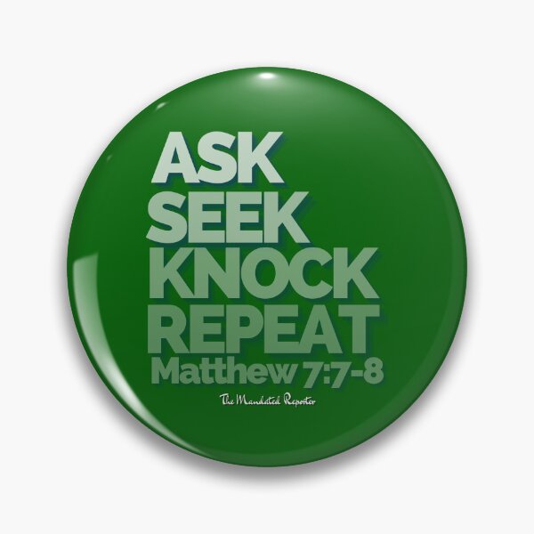 Item preview, Ask Seek, Knock Repeat - Emerald designed and sold by TheReporter1.