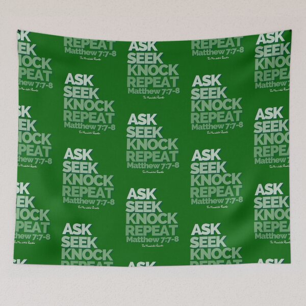 Item preview, Ask Seek, Knock Repeat - Emerald designed and sold by TheReporter1.