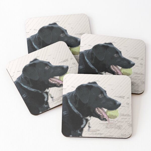 Artikelvorschau, Schwarzer Labrador mit Tennisball entworfen und verkauft von Jan Palmer.