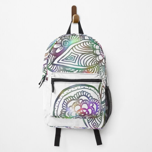 Item preview, Floral doodle hand drawn rainbow colors designed and sold by ANU911.