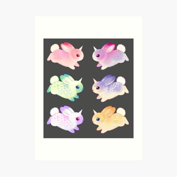 Bunnicorns Art Print