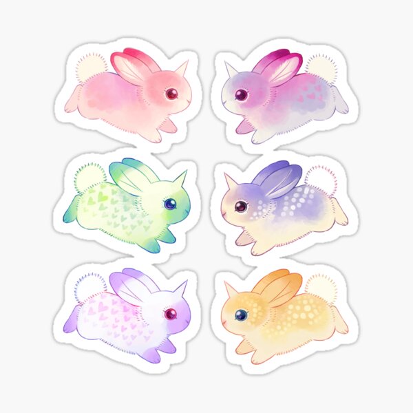 Bunny Stickers Redbubble 