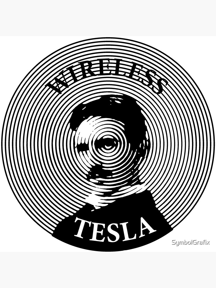 Thumbnail 4 of 4, Clock, Nikola Tesla designed and sold by SymbolGrafix.