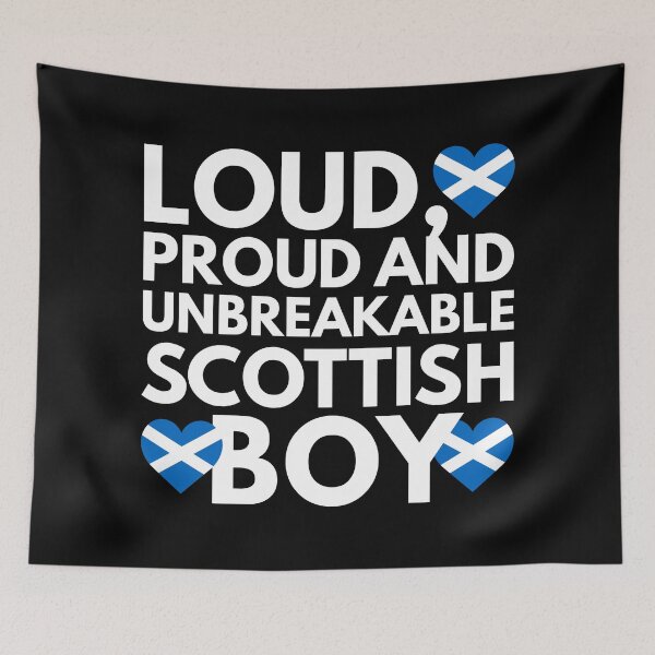 Item preview, I am Scottish Boy Loud, Proud and Unbreakable designed and sold by HelloFromAja.
