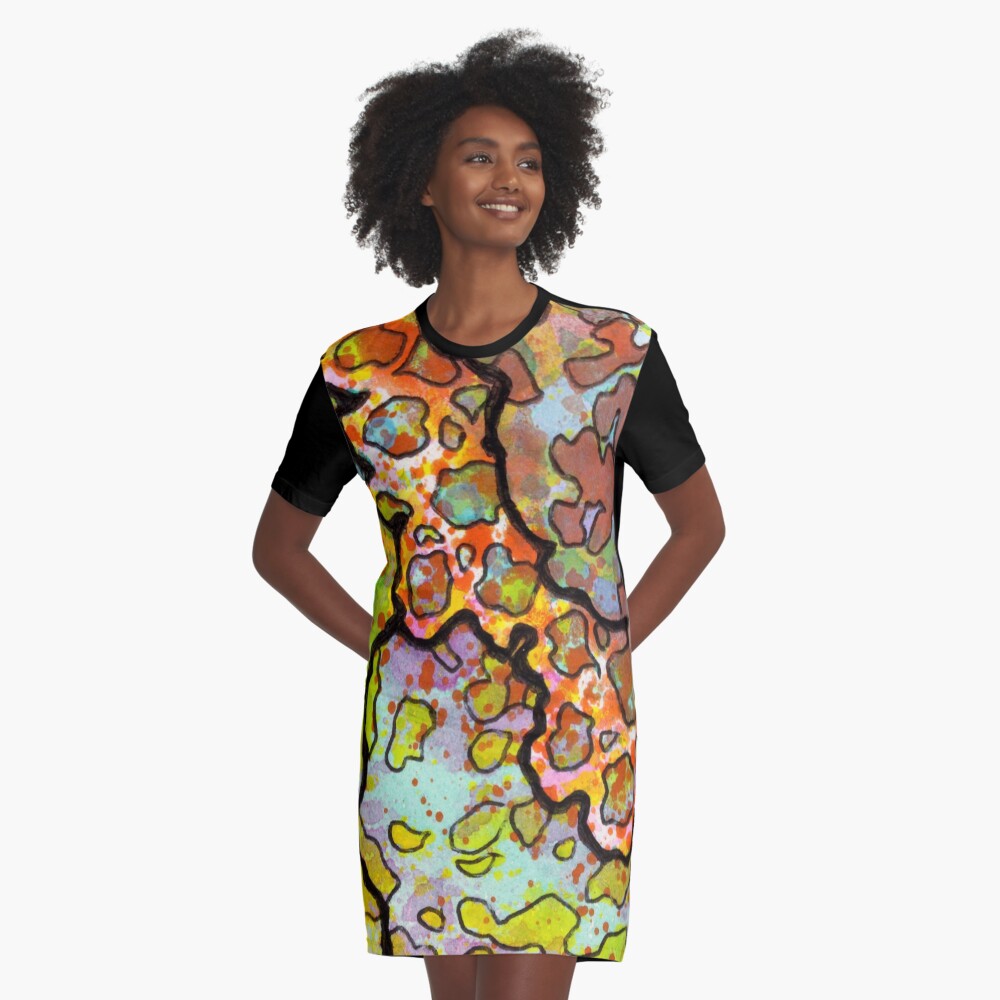Item preview, Graphic T-Shirt Dress designed and sold by KatieSchutteArt.
