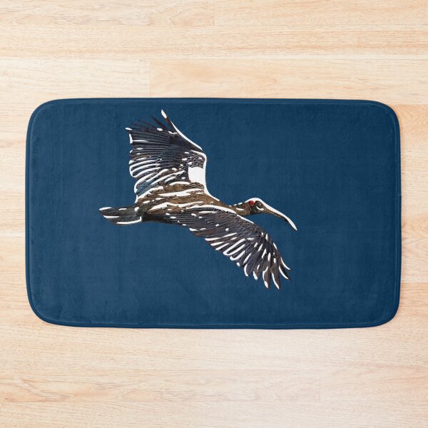 Item preview, Red Naped Ibis Indian Black Ibis White Alternate Design designed and sold by designsasstultd.