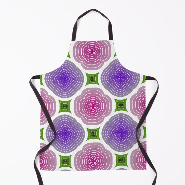 Item preview, Pink flower colors, unique hand drawn geometric repeating pattern - WelshDesigns designed and sold by welshdesigns.