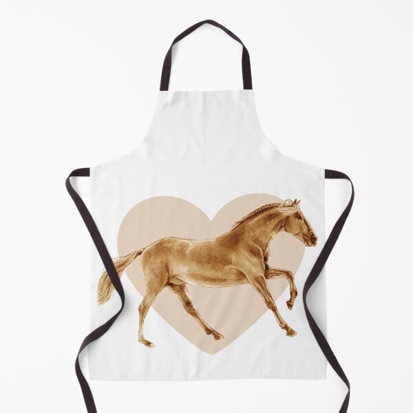 Item preview, Galloping horse 4 - brown colorized version, heart background designed and sold by SylvieG18.