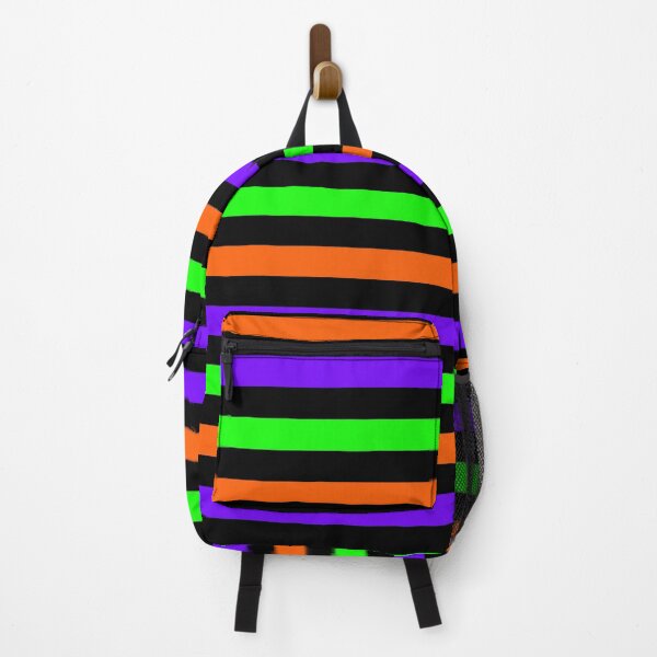 Item preview, Basic Chunky Stripes - Black, Orange, Purple & Green designed and sold by TheFrostedDonut.