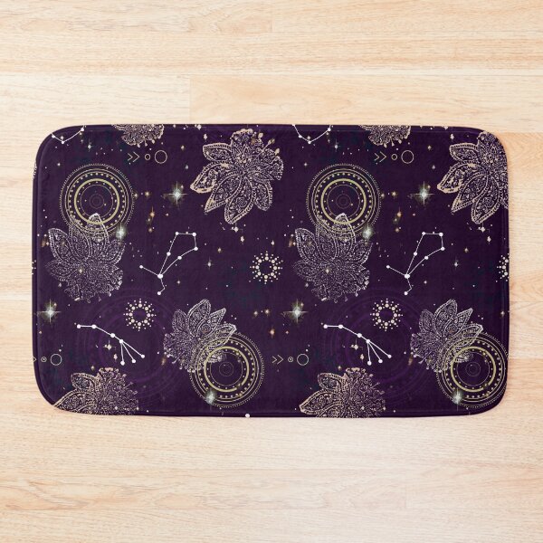 Item preview, Celestial space Bohemian Universe Dark Purple designed and sold by HeratageTrail.