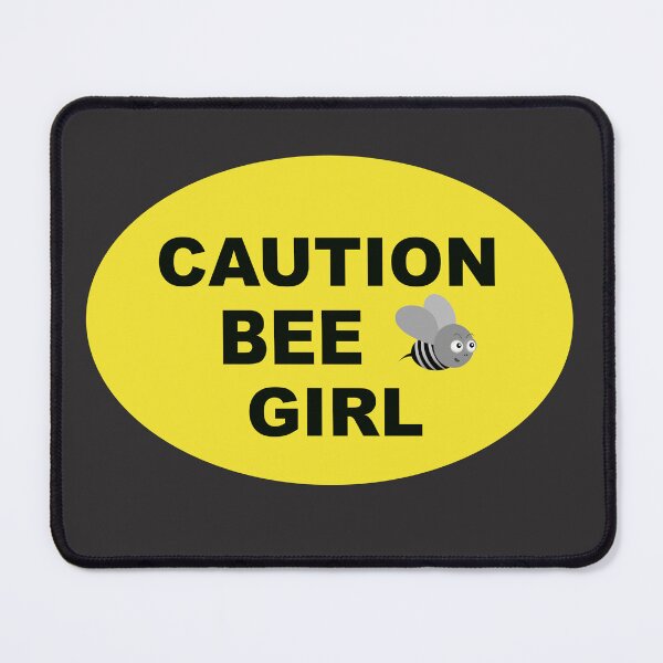 Item preview, CAUTION BEE GIRL industrial style yellow sign designed and sold by lobodelnoir.