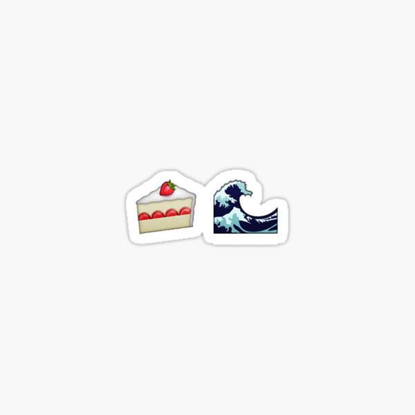 Cake by the ocean Sticker