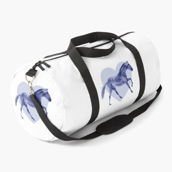 Item preview, Galloping horse 4 - blue colorized version, heart background designed and sold by SylvieG18.